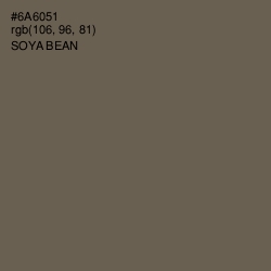 #6A6051 - Soya Bean Color Image
